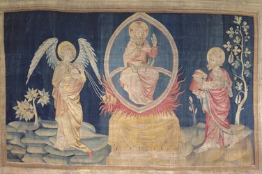 Ein Engel mit einem Weihrauchfass, Nr. 18 der Apokalypse von Angers, 1373-87